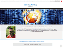 Tablet Screenshot of matrix-neo.cz